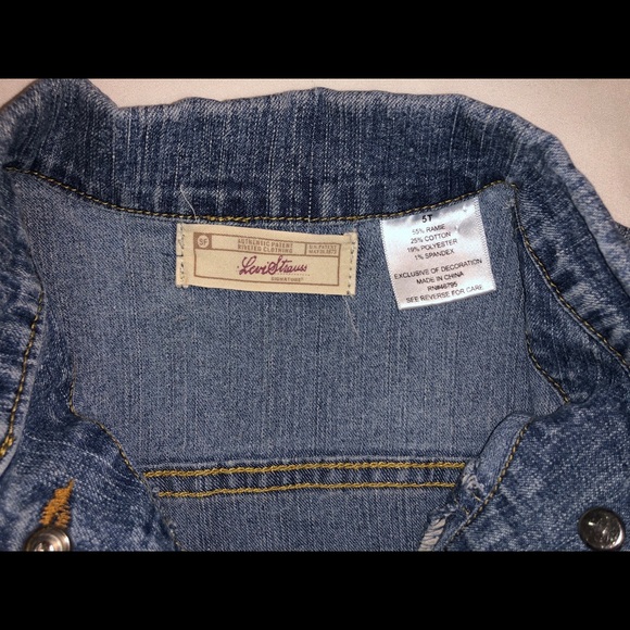 Levi Strauss Girls 5T Jean Jacket - Picture 3 of 3